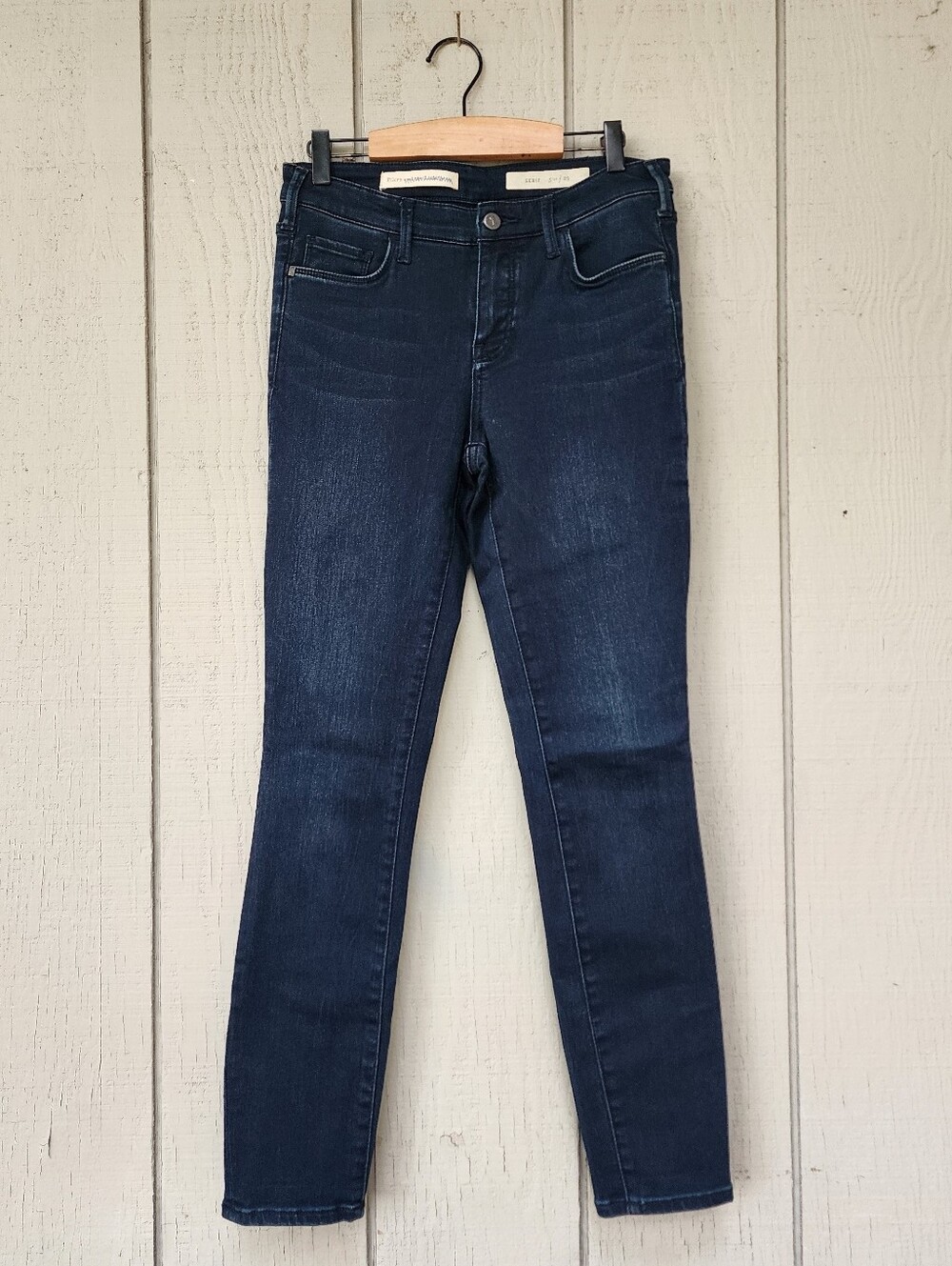 Pilcro And The Letterpress Serif Mid Rise Dark Wash Stretch Skinny Jeans Sz 29